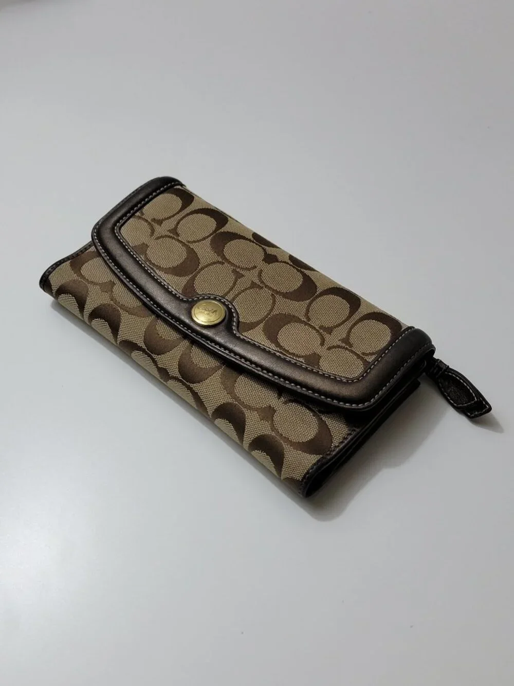 Coach checkbook wallet